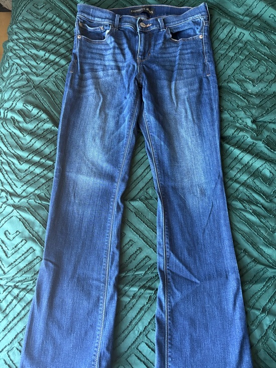 Express Denim - Express Blue Mid-Rise Bootcut Jean. Jean sale!